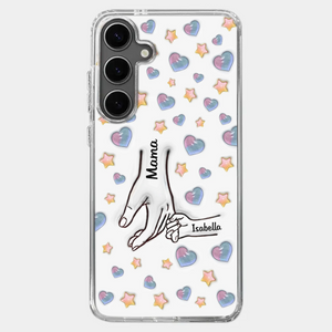 A Bond That Warms The Heart - Family Personalized Custom 3D Inflated Effect Printed Clear Phone Case - Mother's Day, Gift For Mom, Grandma