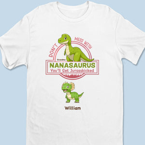 Jurassic Love, Jurassic Strength - Family Personalized Custom Unisex T-shirt, Premium T-shirt, Hoodie - Mother's Day Gift For Mom, Grandma