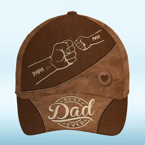 My First Superhero - Family Personalized Custom Hat, All Over Print Classic Cap - Father's Day, Gift For Dad, Grandpa