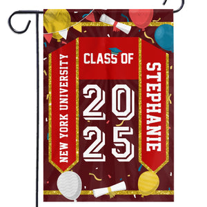 Graduation Is A New Chapter - Family Personalized Custom Flag - Graduation Gift For Family Members, Siblings, Brothers, Sisters