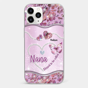 Grandkids Fill Nana’s Life With Love - Family Personalized Custom Clear Phone Case - Mother's Day Gift For Mom, Grandma