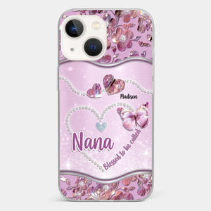 Grandkids Fill Nana’s Life With Love - Family Personalized Custom Clear Phone Case - Mother's Day Gift For Mom, Grandma