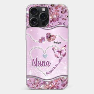 Grandkids Fill Nana’s Life With Love - Family Personalized Custom Clear Phone Case - Mother's Day Gift For Mom, Grandma