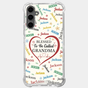 A Name Written In Love, Grandma - Family Personalized Custom Clear Phone Case - Mother's Day Gift For Mom, Grandma