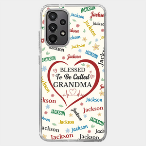 A Name Written In Love, Grandma - Family Personalized Custom Clear Phone Case - Mother's Day Gift For Mom, Grandma