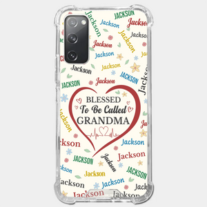 A Name Written In Love, Grandma - Family Personalized Custom Clear Phone Case - Mother's Day Gift For Mom, Grandma