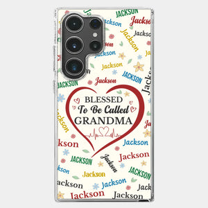 A Name Written In Love, Grandma - Family Personalized Custom Clear Phone Case - Mother's Day Gift For Mom, Grandma