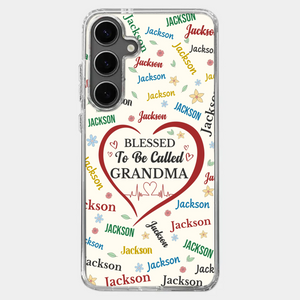 A Name Written In Love, Grandma - Family Personalized Custom Clear Phone Case - Mother's Day Gift For Mom, Grandma