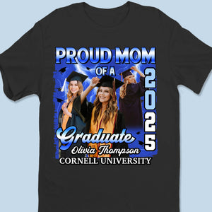 Custom Photo Her Success, My Pride - Family Personalized Custom Unisex T-shirt, Premium T-shirt, Hoodie - Graduation Gift For Family Members, Siblings, Brothers, Sisters