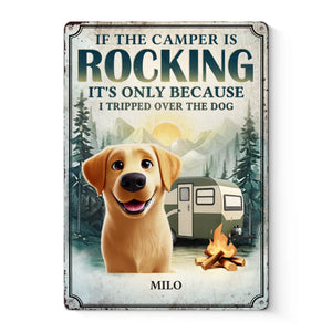 Paws, Play And Campfire Days - Dog Personalized Custom Home Decor Metal Sign - House Warming Gift For Pet Owners, Pet Lovers