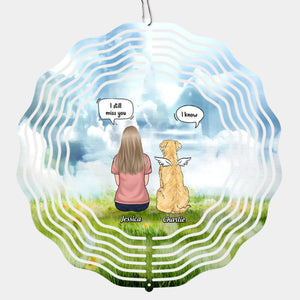 You Will Forever Be My Guardian - Memorial Personalized Custom Wind Spinner - Sympathy Gift For Pet Owners, Pet Lovers