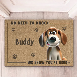 Our Pawsome Greeters Are Always On Duty - Dog Personalized Custom Home Decor Decorative Mat - House Warming Gift For Pet Owners, Pet Lovers