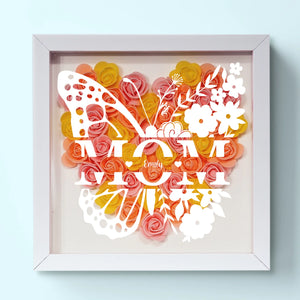 Love You, Always And Forever - Family Personalized Custom Flower Shadow Box - Mother's Day, Gift For Mom, Grandma