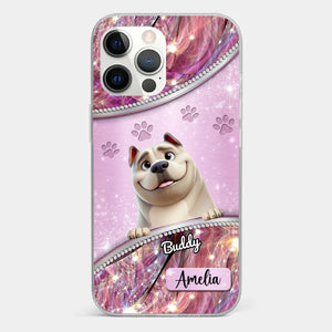 Dog Mom’s Favorite Companion - Dog Personalized Custom Clear Phone Case - Gift For Pet Owners, Pet Lovers
