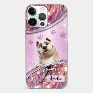 Dog Mom’s Favorite Companion - Dog Personalized Custom Clear Phone Case - Gift For Pet Owners, Pet Lovers