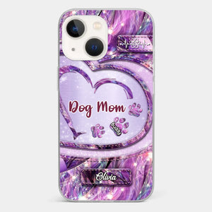 Paw Prints On My Heart - Dog Personalized Custom Clear Phone Case - Gift For Pet Owners, Pet Lovers