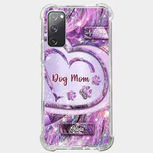 Paw Prints On My Heart - Dog Personalized Custom Clear Phone Case - Gift For Pet Owners, Pet Lovers