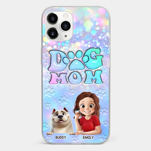 She’s The Mom, I’m The Boss - Dog Personalized Custom Clear Phone Case - Mother's Day, Gift For Pet Owners, Pet Lovers