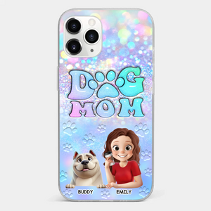 She’s The Mom, I’m The Boss - Dog Personalized Custom Clear Phone Case - Mother's Day, Gift For Pet Owners, Pet Lovers