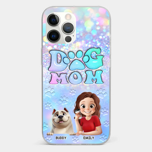 She’s The Mom, I’m The Boss - Dog Personalized Custom Clear Phone Case - Mother's Day, Gift For Pet Owners, Pet Lovers