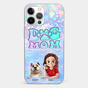 She’s The Mom, I’m The Boss - Dog Personalized Custom Clear Phone Case - Mother's Day, Gift For Pet Owners, Pet Lovers
