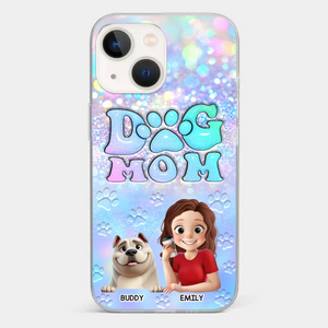 She’s The Mom, I’m The Boss - Dog Personalized Custom Clear Phone Case - Mother's Day, Gift For Pet Owners, Pet Lovers