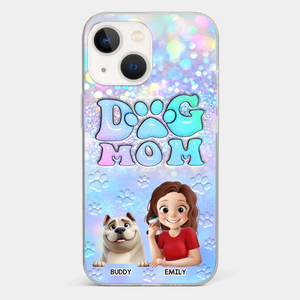 She’s The Mom, I’m The Boss - Dog Personalized Custom Clear Phone Case - Mother's Day, Gift For Pet Owners, Pet Lovers