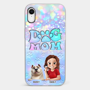 She’s The Mom, I’m The Boss - Dog Personalized Custom Clear Phone Case - Mother's Day, Gift For Pet Owners, Pet Lovers