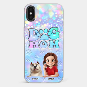 She’s The Mom, I’m The Boss - Dog Personalized Custom Clear Phone Case - Mother's Day, Gift For Pet Owners, Pet Lovers