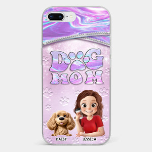Dog Mom Mode, Always On - Dog Personalized Custom Clear Phone Case - Mother's Day, Gift For Pet Owners, Pet Lovers