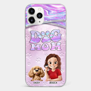 Dog Mom Mode, Always On - Dog Personalized Custom Clear Phone Case - Mother's Day, Gift For Pet Owners, Pet Lovers