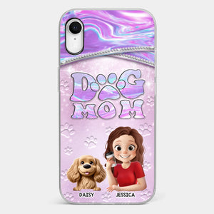 Dog Mom Mode, Always On - Dog Personalized Custom Clear Phone Case - Mother's Day, Gift For Pet Owners, Pet Lovers