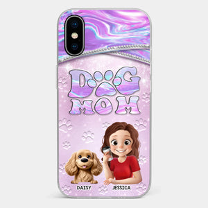Dog Mom Mode, Always On - Dog Personalized Custom Clear Phone Case - Mother's Day, Gift For Pet Owners, Pet Lovers