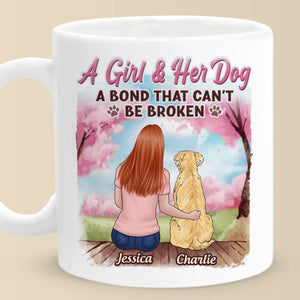 Fur-Ever Connected - Dog Personalized Custom Mug - Mother's Day, Gift For Pet Owners, Pet Lovers