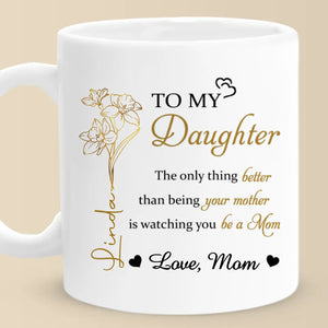 My Heart Is Always With You - Family Personalized Custom Mug - Mother's Day, Gift For Mom, Daughter