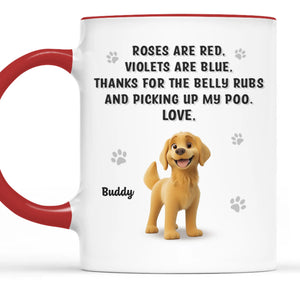 Treats Now, Questions Later - Dog Personalized Custom Accent Mug - Gift For Pet Owners, Pet Lovers