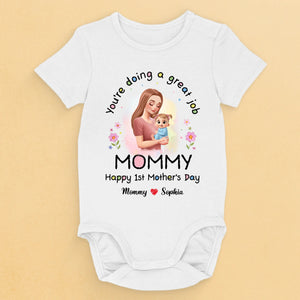 Your Hugs Are Home, Always - Family Personalized Custom Baby Onesie - Mother's Day, Baby Shower Gift, Gift For First Mom