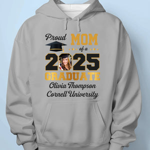 Custom Photo Congratulations On Your Graduation - Family Personalized Custom Unisex T-shirt, Premium T-shirt, Hoodie - Graduation Gift For Family Members, Siblings, Brothers, Sisters