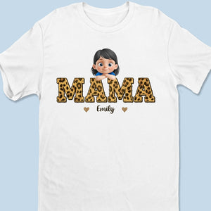 Behind Every Great Kid Is A Mama Who Believed First - Family Personalized Custom Unisex T-shirt, Premium T-shirt, Hoodie - Mother's Day, Gift For Mom, Grandma