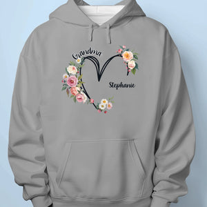 Love Always Shines Bright With Grandma - Family Personalized Custom Unisex T-shirt, Premium T-shirt, Hoodie - Mother's Day, Gift For Mom, Grandma