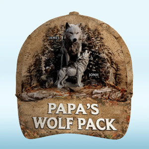 Home Is Where My Pack Is - Family Personalized Custom Hat, All Over Print Classic Cap - Father's Day, Gift For Dad, Grandpa