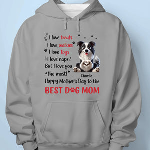 Dog Moms Deserve All The Love - Dog Personalized Custom Unisex T-shirt, Premium T-shirt, Hoodie - Mother's Day, Gift For Pet Owners, Pet Lovers