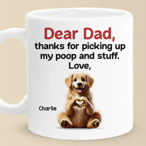 Mom, You Make My Tail Wag With Love - Dog Personalized Custom Mug - Mother's Day, Gift For Pet Owners, Pet Lovers