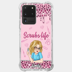 Living That Scrubs Life One Shift At A Time - Nurse Personalized Custom Clear Phone Case - Appreciation, Thank You Gift, Nurse Life, Doctor Life