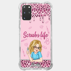 Living That Scrubs Life One Shift At A Time - Nurse Personalized Custom Clear Phone Case - Appreciation, Thank You Gift, Nurse Life, Doctor Life