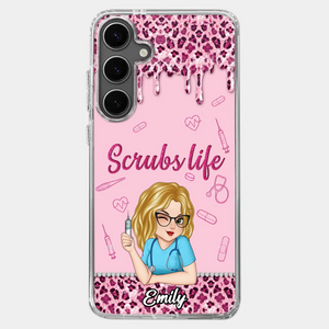 Living That Scrubs Life One Shift At A Time - Nurse Personalized Custom Clear Phone Case - Appreciation, Thank You Gift, Nurse Life, Doctor Life