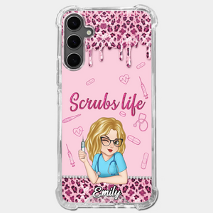 Living That Scrubs Life One Shift At A Time - Nurse Personalized Custom Clear Phone Case - Appreciation, Thank You Gift, Nurse Life, Doctor Life