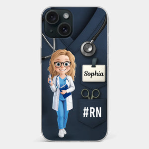 Caring Is My Superpower - Nurse Personalized Custom Clear Phone Case - Appreciation, Thank You Gift, Nurse Life, Doctor Life