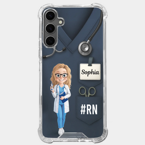 Caring Is My Superpower - Nurse Personalized Custom Clear Phone Case - Appreciation, Thank You Gift, Nurse Life, Doctor Life