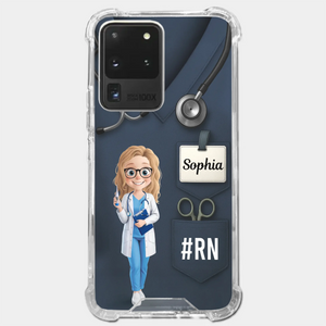 Caring Is My Superpower - Nurse Personalized Custom Clear Phone Case - Appreciation, Thank You Gift, Nurse Life, Doctor Life